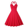 Seksowna Czerwona Sukienka Vintage W Dużych Rozmiarach