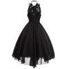 Czarna Sukienka Vintage W Stylu Steampunk Plus Size