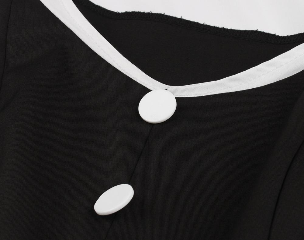 Czarna Sukienka Vintage Hepburn