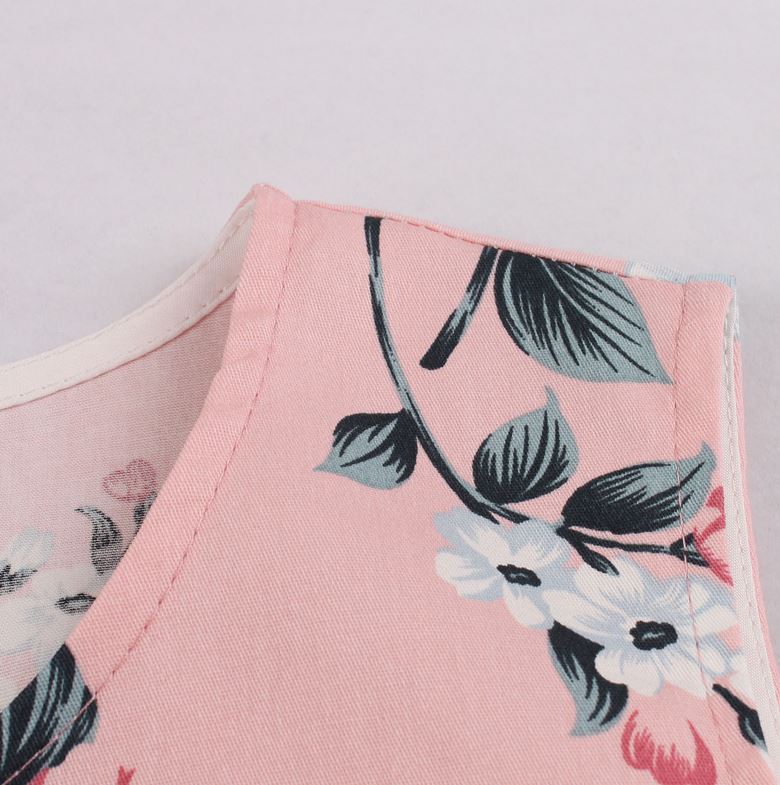 Różowa Sukienka Vintage Hepburn