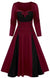 Czarna Zimowa Sukienka W Stylu Vintage Plus Size