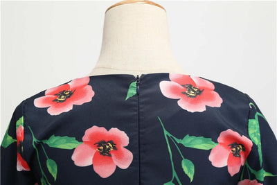 Czarna Zimowa Sukienka Vintage W Maki