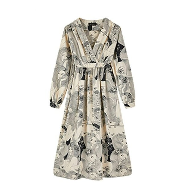 Szara Sukienka Dla Gości Weselnych W Stylu Vintage