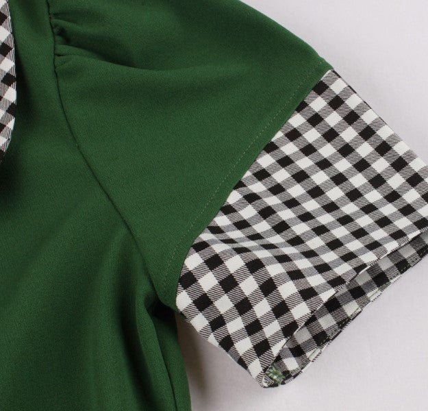 Sukienka W Kratę Vintage