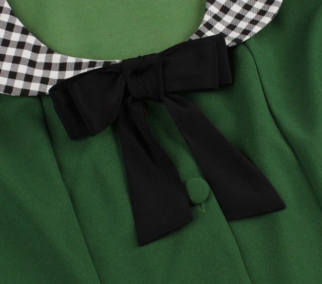 Sukienka W Kratę Vintage