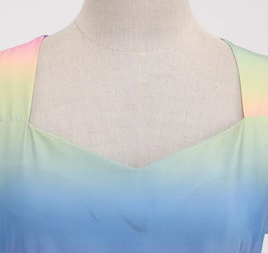 Ładna Sukienka W Stylu Vintage