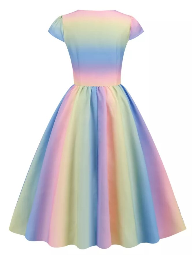 Ładna Sukienka W Stylu Vintage