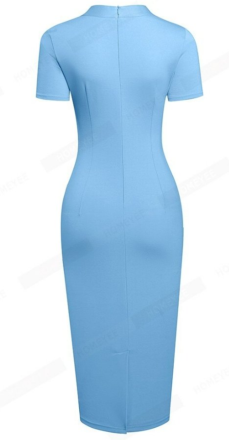 Niebieska Sukienka Vintage