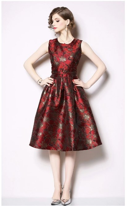 Fioletowa Sukienka Dzienna W Stylu Vintage