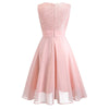 Różowa Długa Sukienka Vintage Z Lat 50