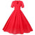 Czerwona Długa Sukienka Vintage Z Lat 50