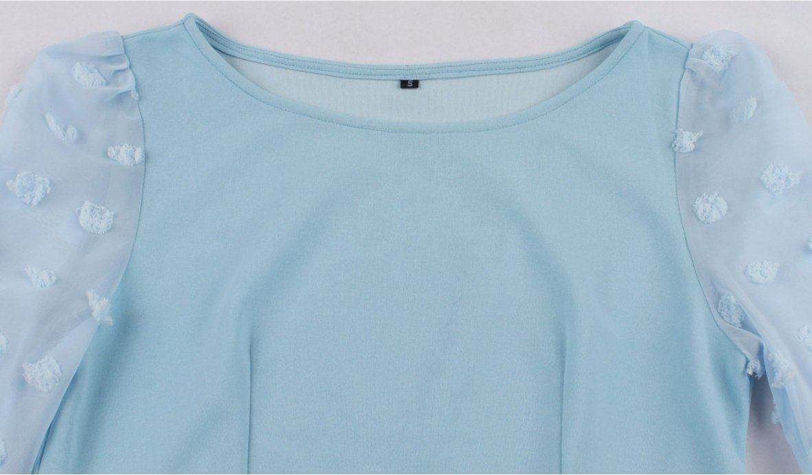 Niebieska Długa Sukienka Vintage W Stylu Boho