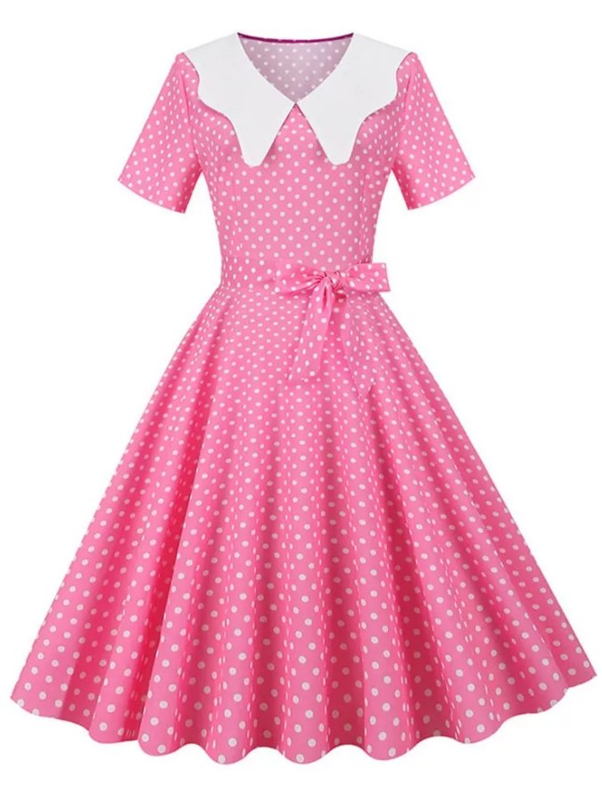 Vintage Różowa Suknia Ślubna