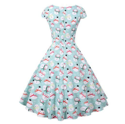 Świąteczna Sukienka Vintage Sky Plus Size