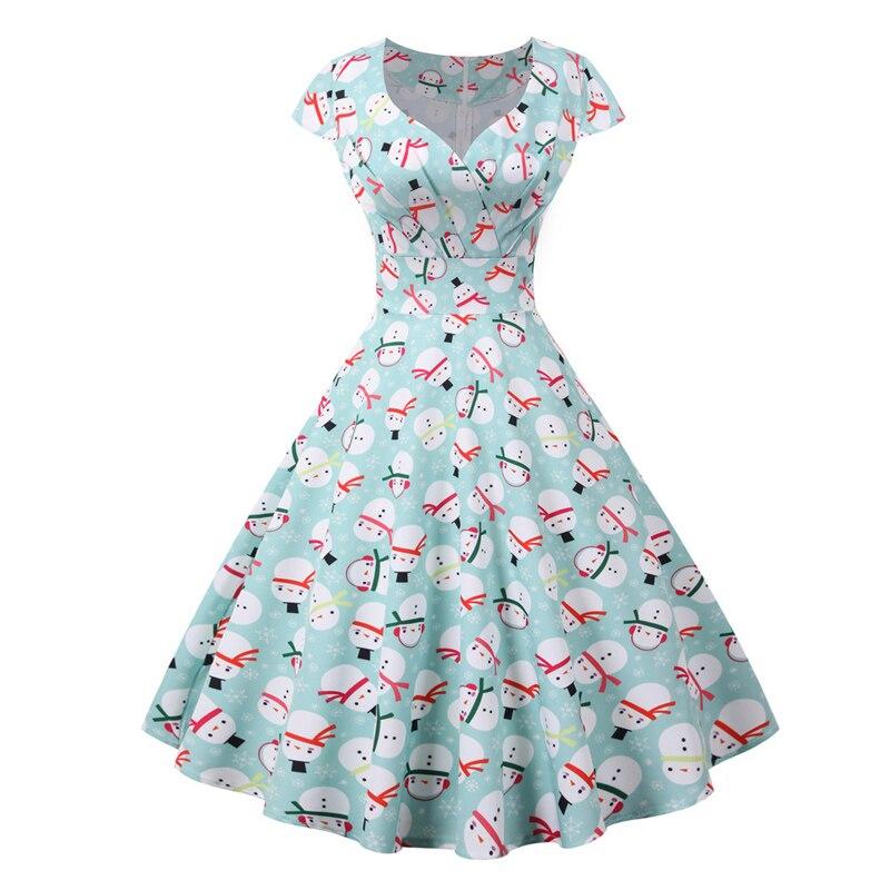 Świąteczna Sukienka Vintage Sky Plus Size