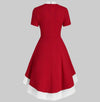 Czerwona Sukienka Vintage Z Lat 60