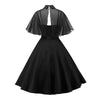 Czarna Sukienka Vintage Z Welonem