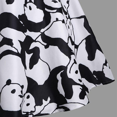 Sukienka Panda W Stylu Vintage