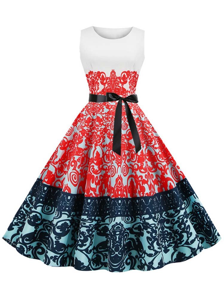 Zabytkowa Sukienka  Czerwony