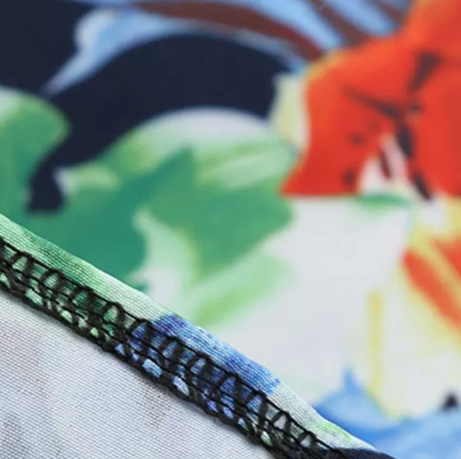 Niebieska Sukienka W Stylu Vintage W Kwiaty