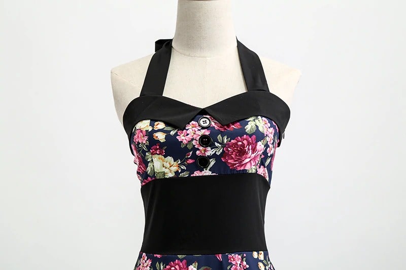 Kiczowa Sukienka Pin-Up W Stylu Vintage