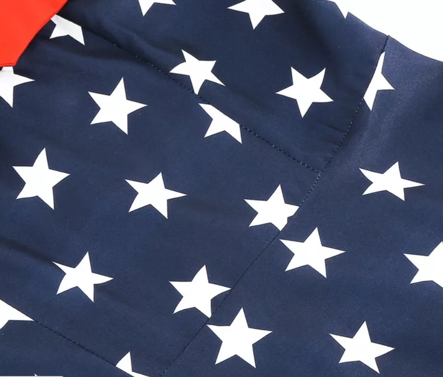 Sukienka Vintage Pin Up Z Nadrukiem USA