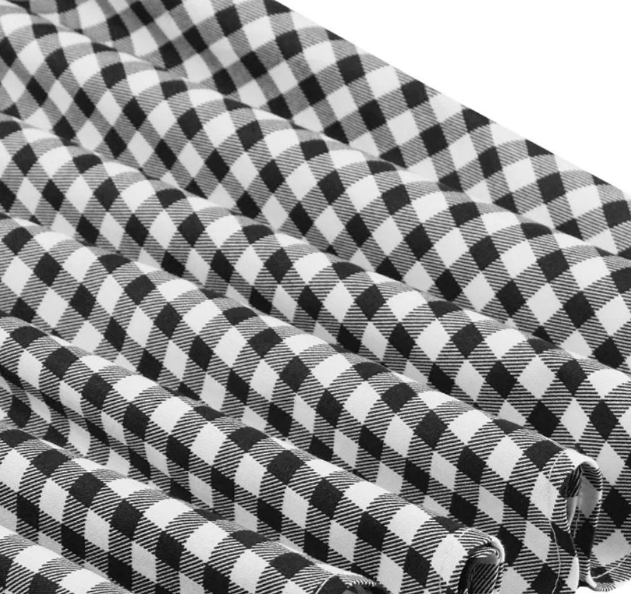 Czarna Sukienka Pin Up W Kratkę Vintage