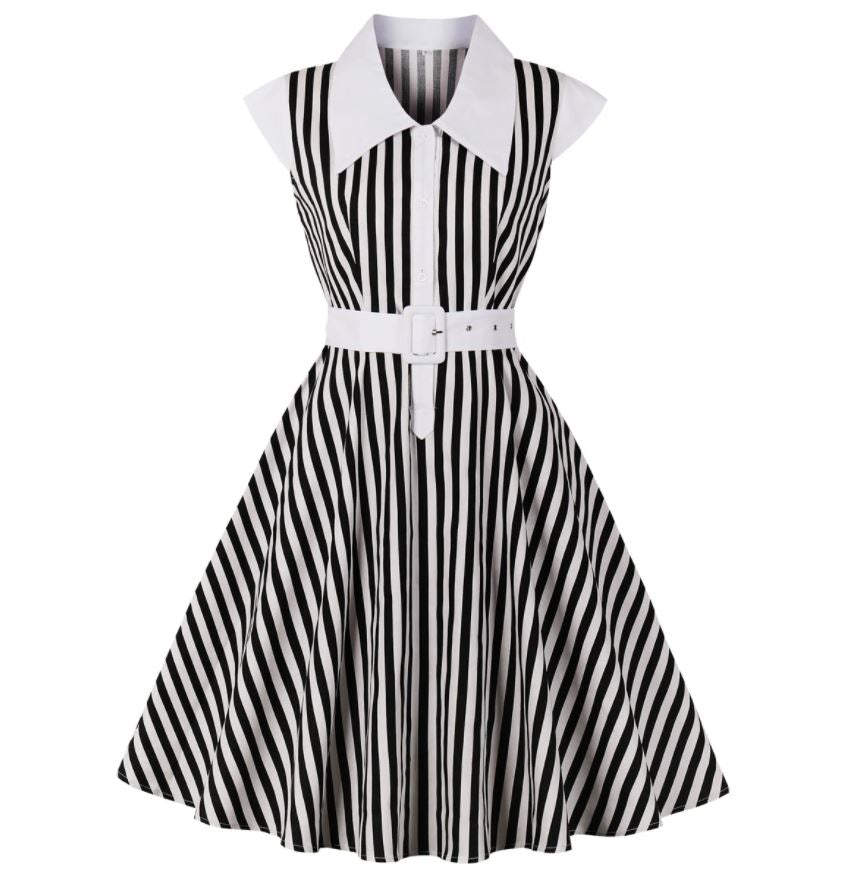 Rockowa Sukienka Pin-Up W Stylu Vintage