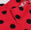 Czerwona Sukienka W Kropki W Stylu Vintage Pin Up