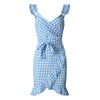 Niebieska Sukienka Plażowa W Stylu Vintage