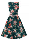 Kwiecista Plisowana Sukienka Vintage