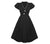 Czarna Sukienka Vintage Preppy