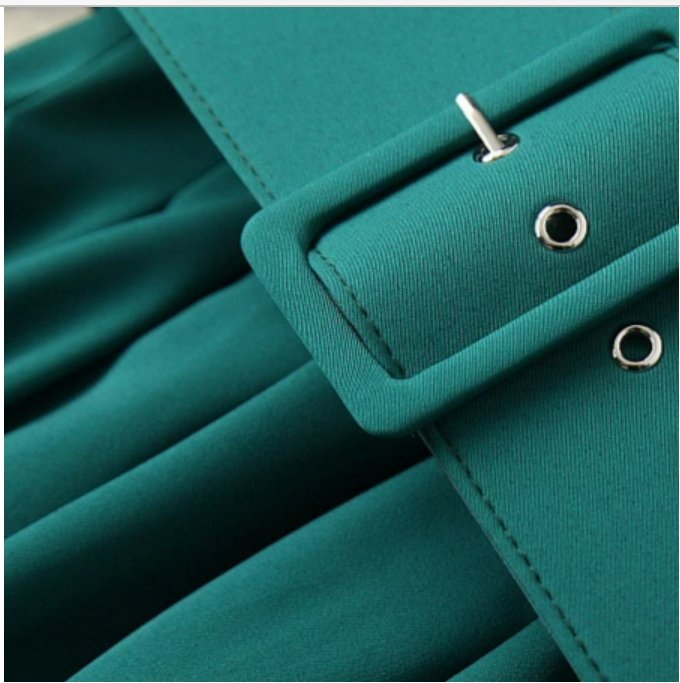 Zielona Jakościowa Sukienka Vintage