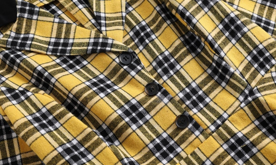 Sukienka Vintage W Żółto-Czarne Paski