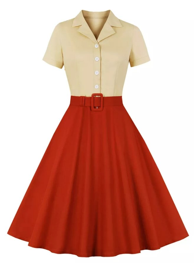 Rockowa Sukienka W Stylu Vintage