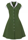 Zielona Sukienka Rockabilly Z Lat 50