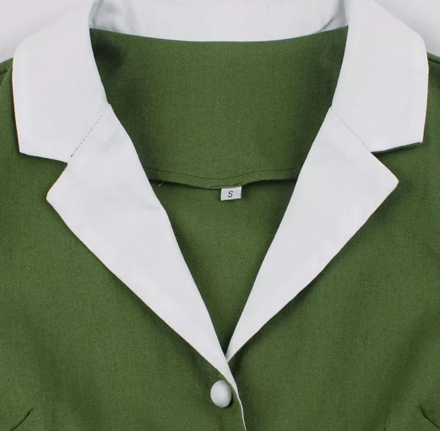 Zielona Sukienka Rockabilly Z Lat 50