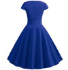 Niebieska Romantyczna Sukienka Vintage