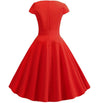 Czerwona Romantyczna Sukienka Vintage