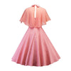 Różowa Sukienka Vintage Z Welonem
