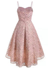 Sukienka W Stylu Vintage Z Haftem W Róże