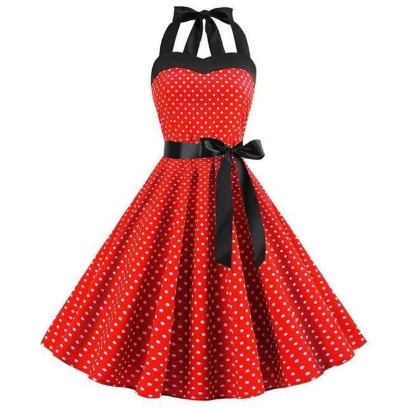 Czerwona Sukienka Vintage