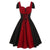 Czerwona I Czarna Koronkowa Sukienka W Stylu Vintage