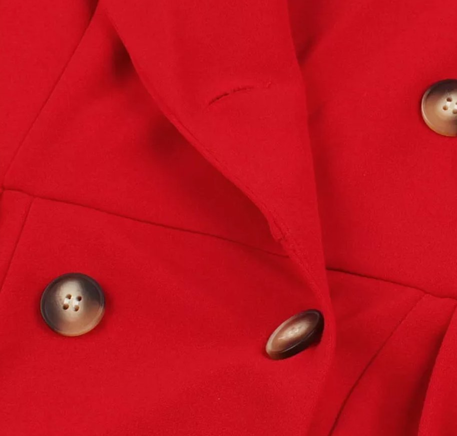 Czerwona Sukienka Vintage Liberty