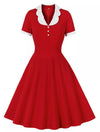 Pasjonująca Czerwona Sukienka Vintage