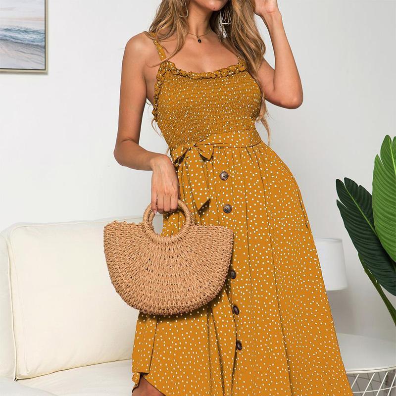 Żółta Sukienka Vintage Z Lat Sześćdziesiątych