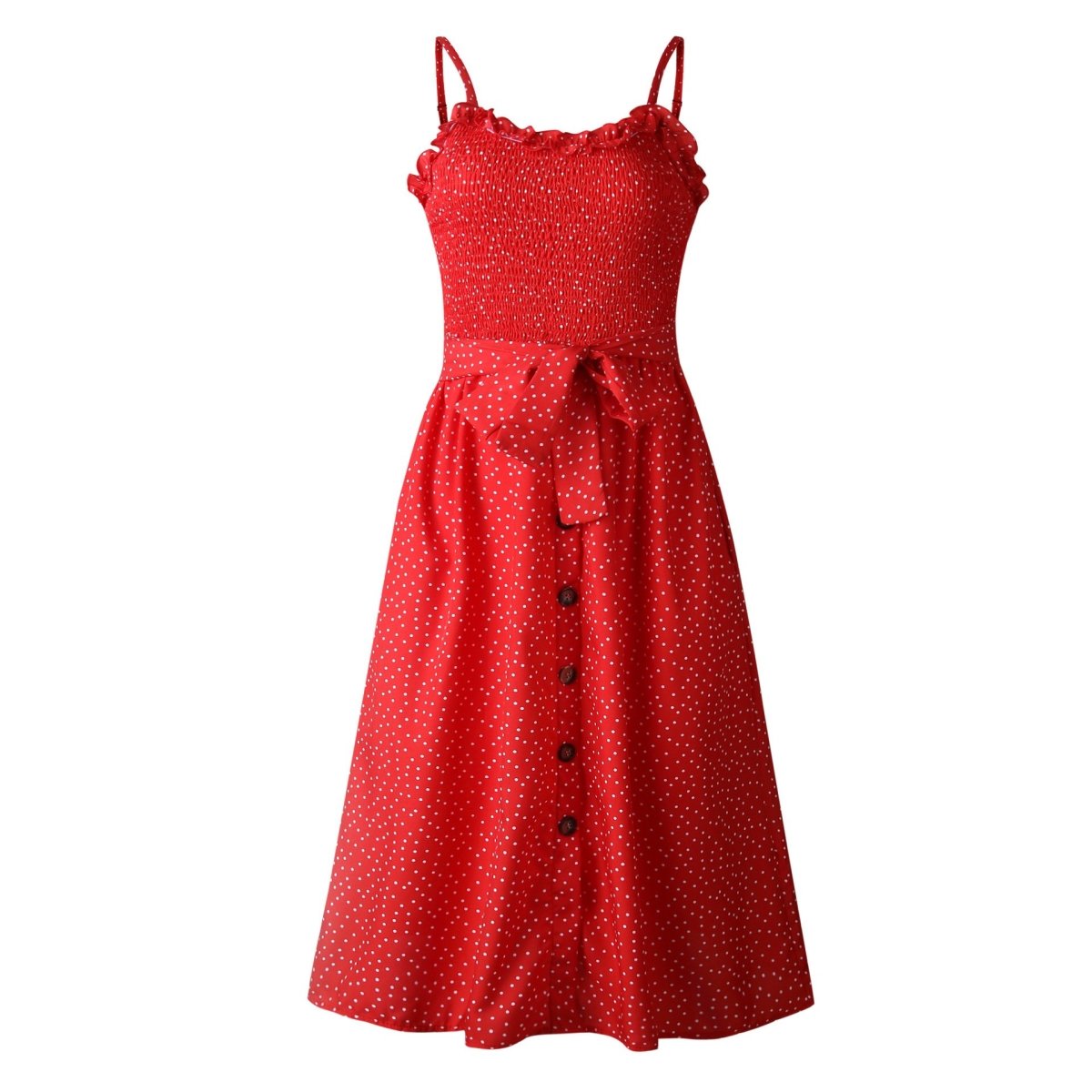 Czerwona Sukienka Vintage Z Lat Sześćdziesiątych