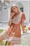 Sukienka Vintage W Stylu Bohemy