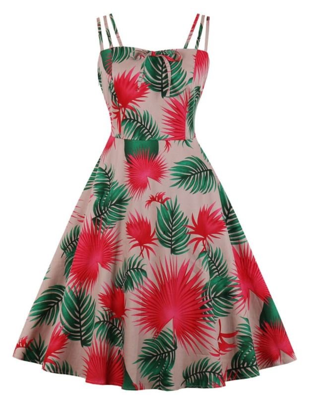 Sukienka Vintage Z Piórami