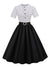 Modna Sukienka W Stylu Vintage Czarna